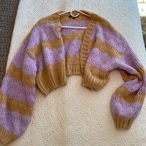 knitted cropped cardigan